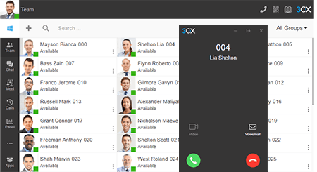 3CX voice/communication web portal